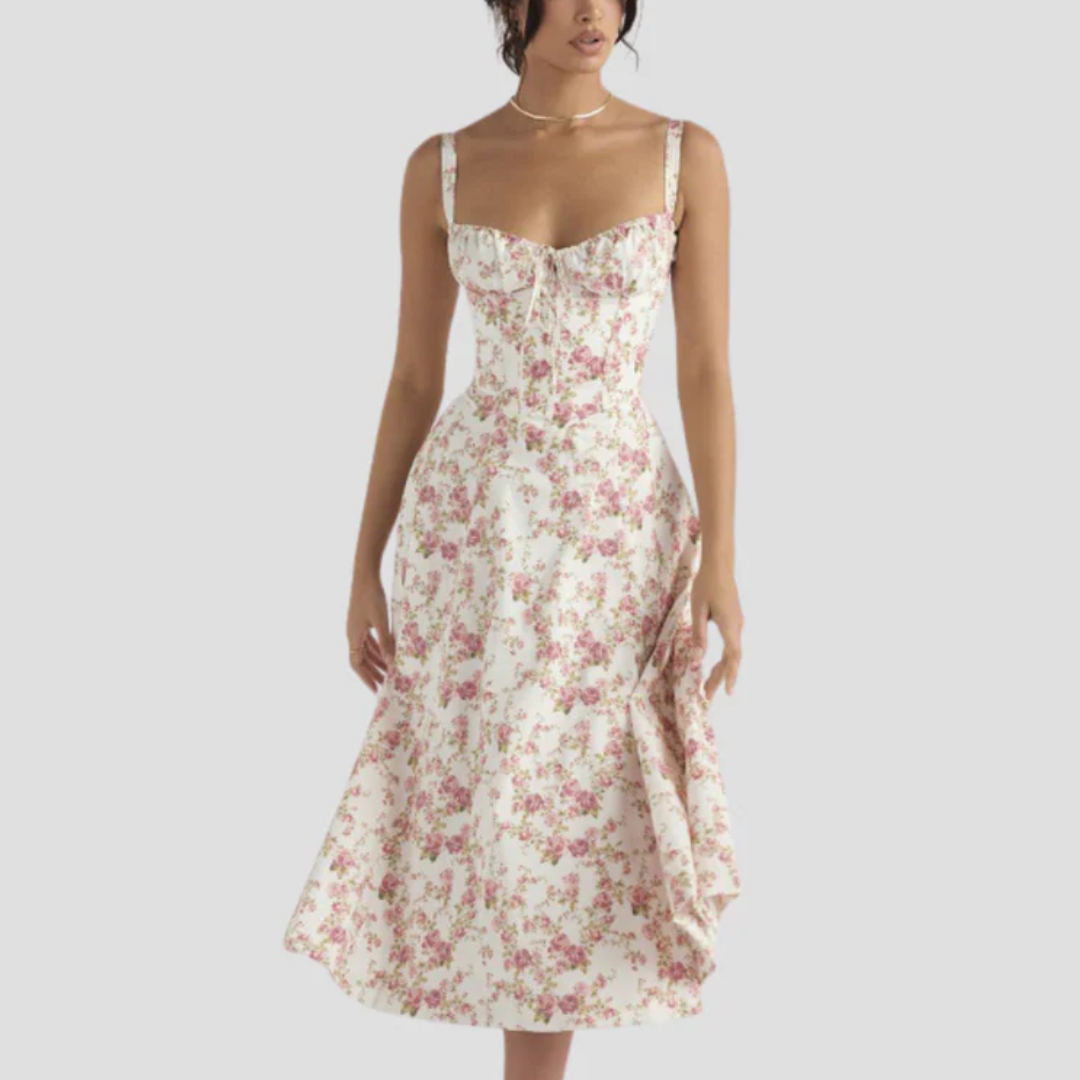 Maya | Floral Midi Dress
