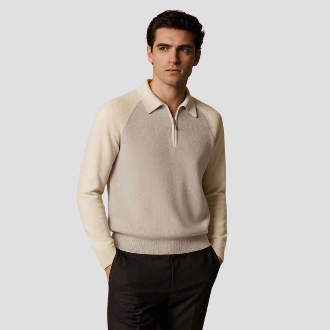 Zander | Two-Tone Polo Jumper