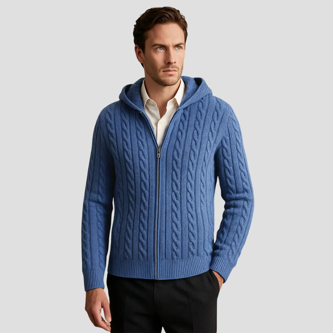 Ferris | Cashmere Hooded Cardigan