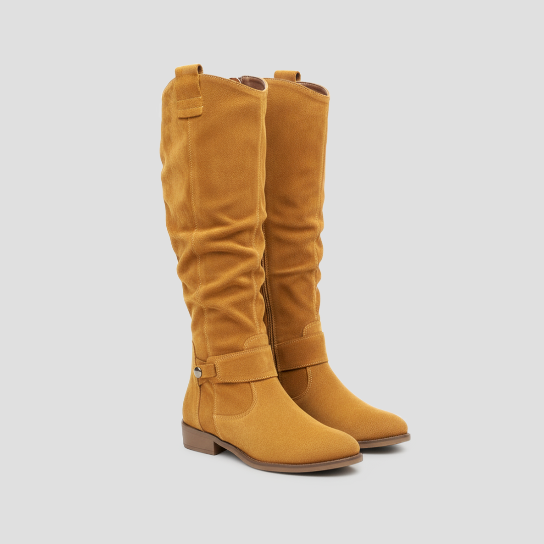 Bella | Suede Knee-High Boots