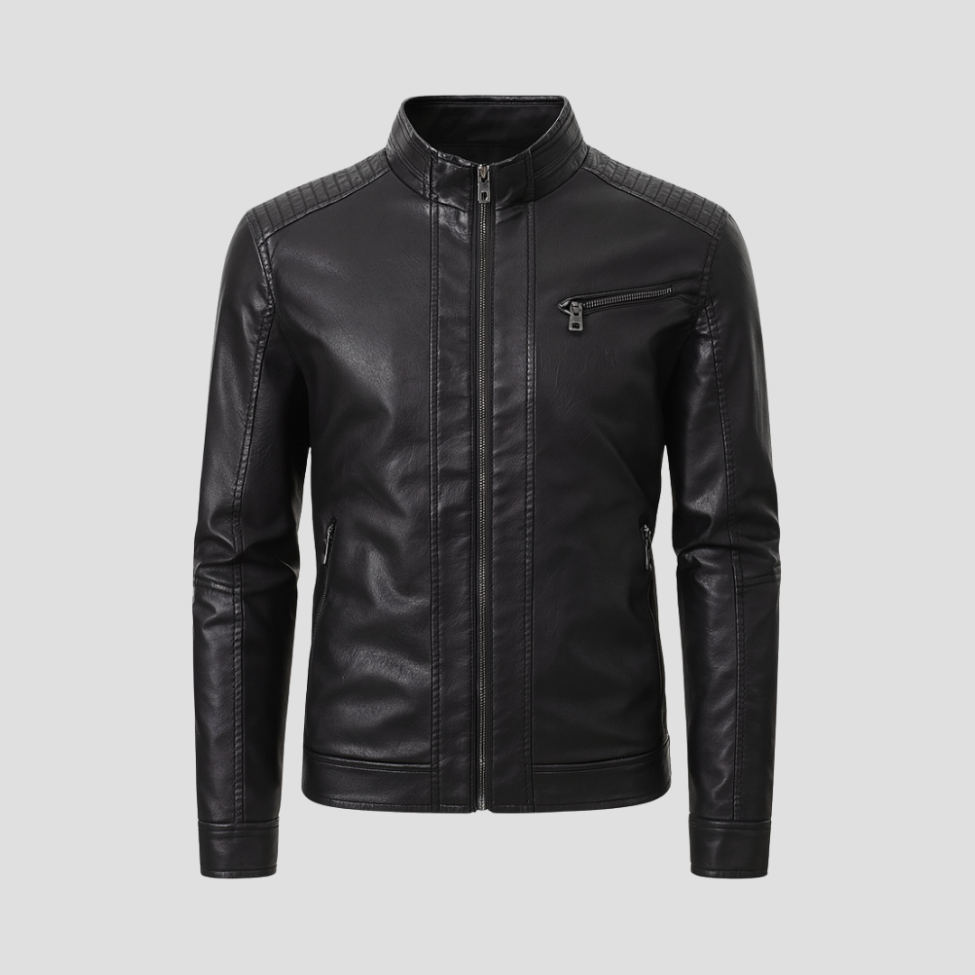 Osbert | Leather Biker Jacket