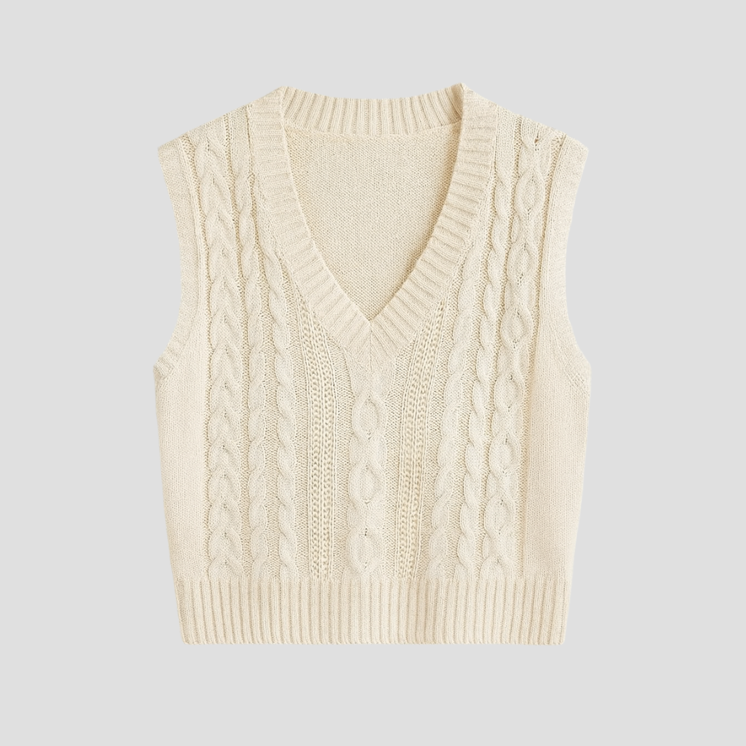 Edith | V-Neck Sleeveless Pullover