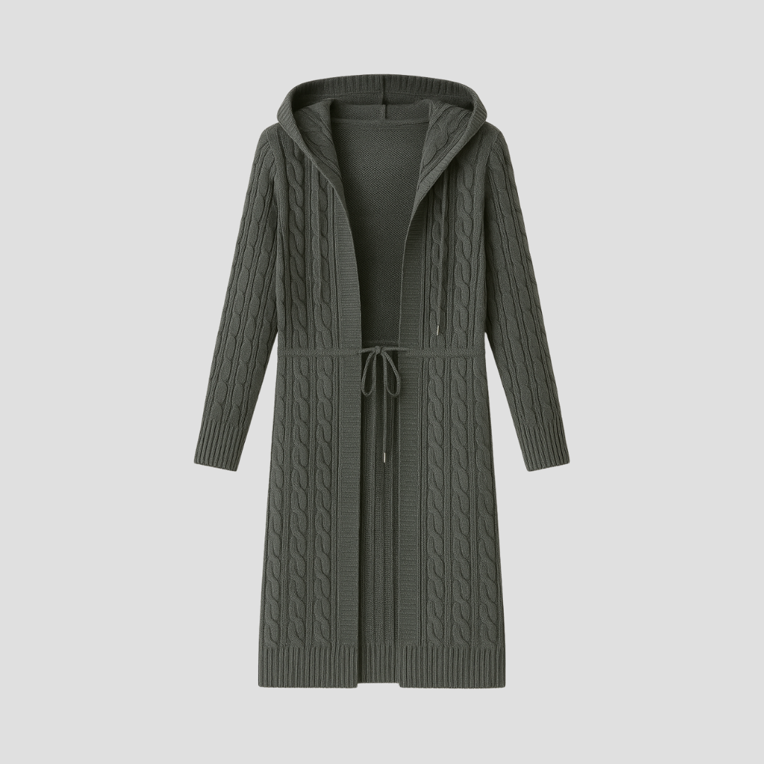 Marcella | Long Hooded Cardigan