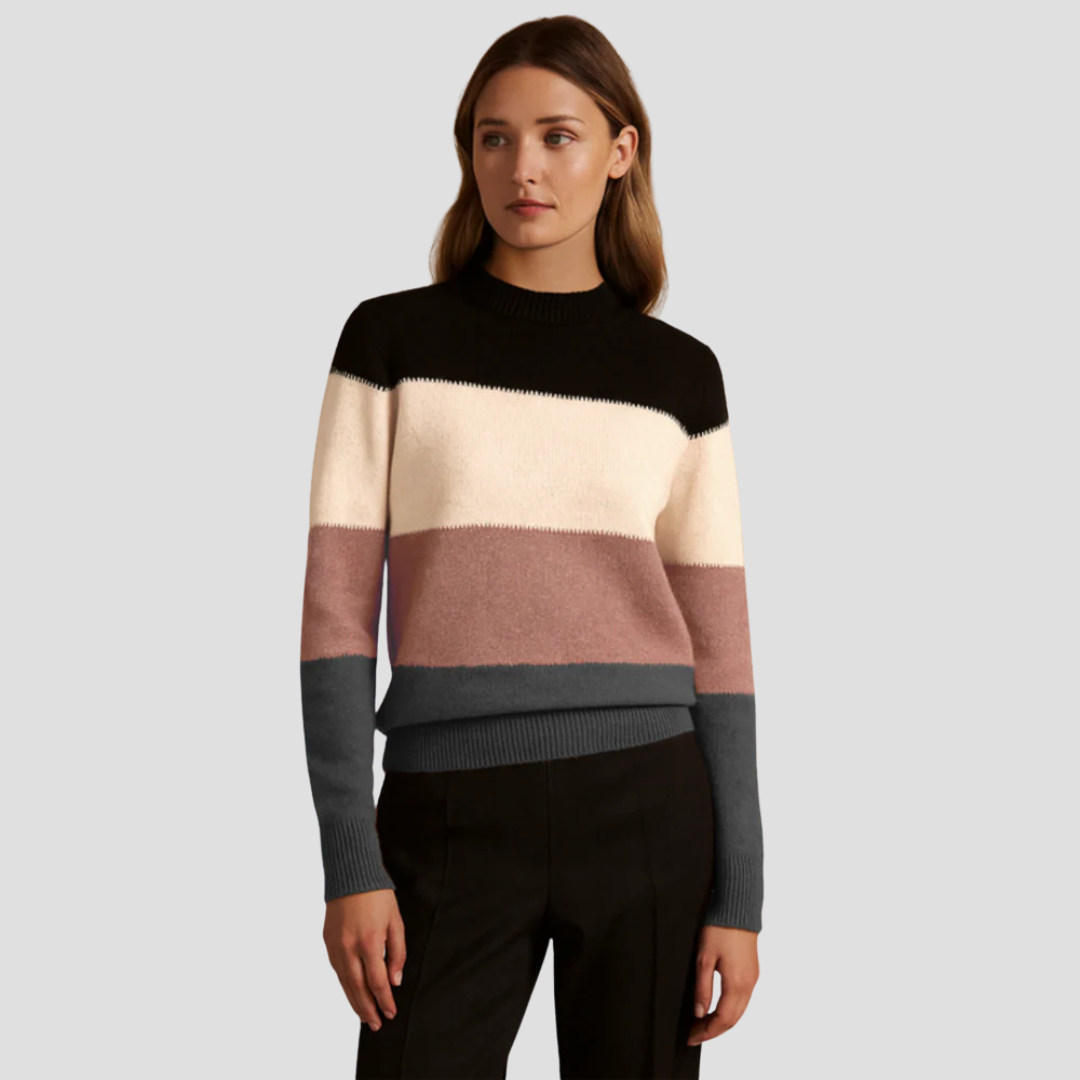 Lila | Colour Block Knit Jumper