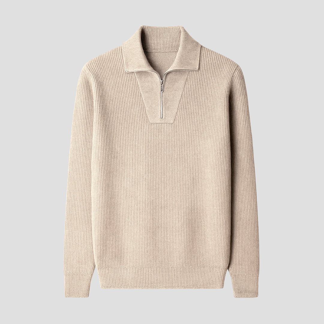 Lennox | Ribbed Polo Jumper