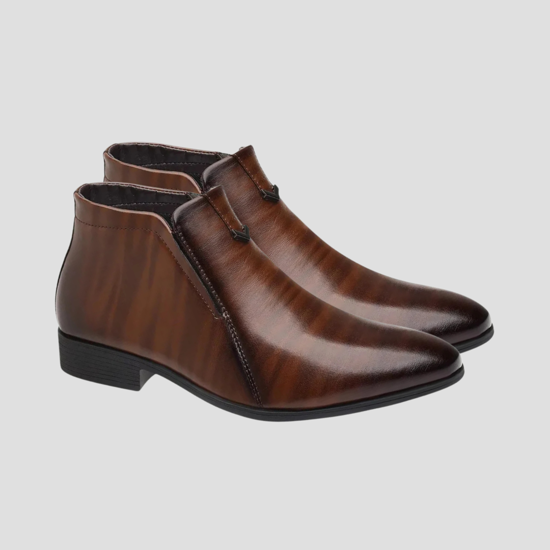 Lionel | Retro Leather Boots