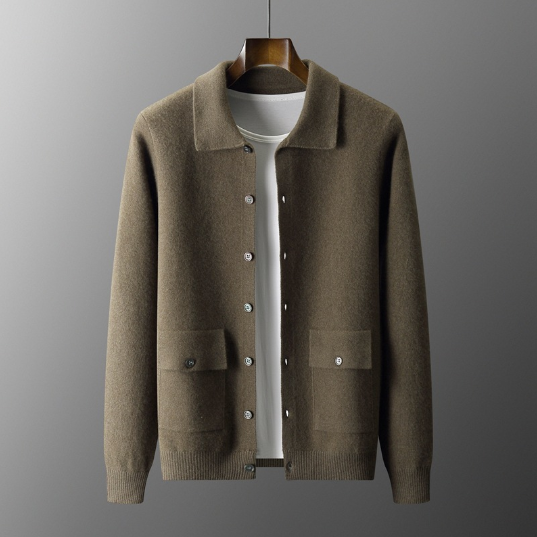 Piers | Classic Cashmere Cardigan