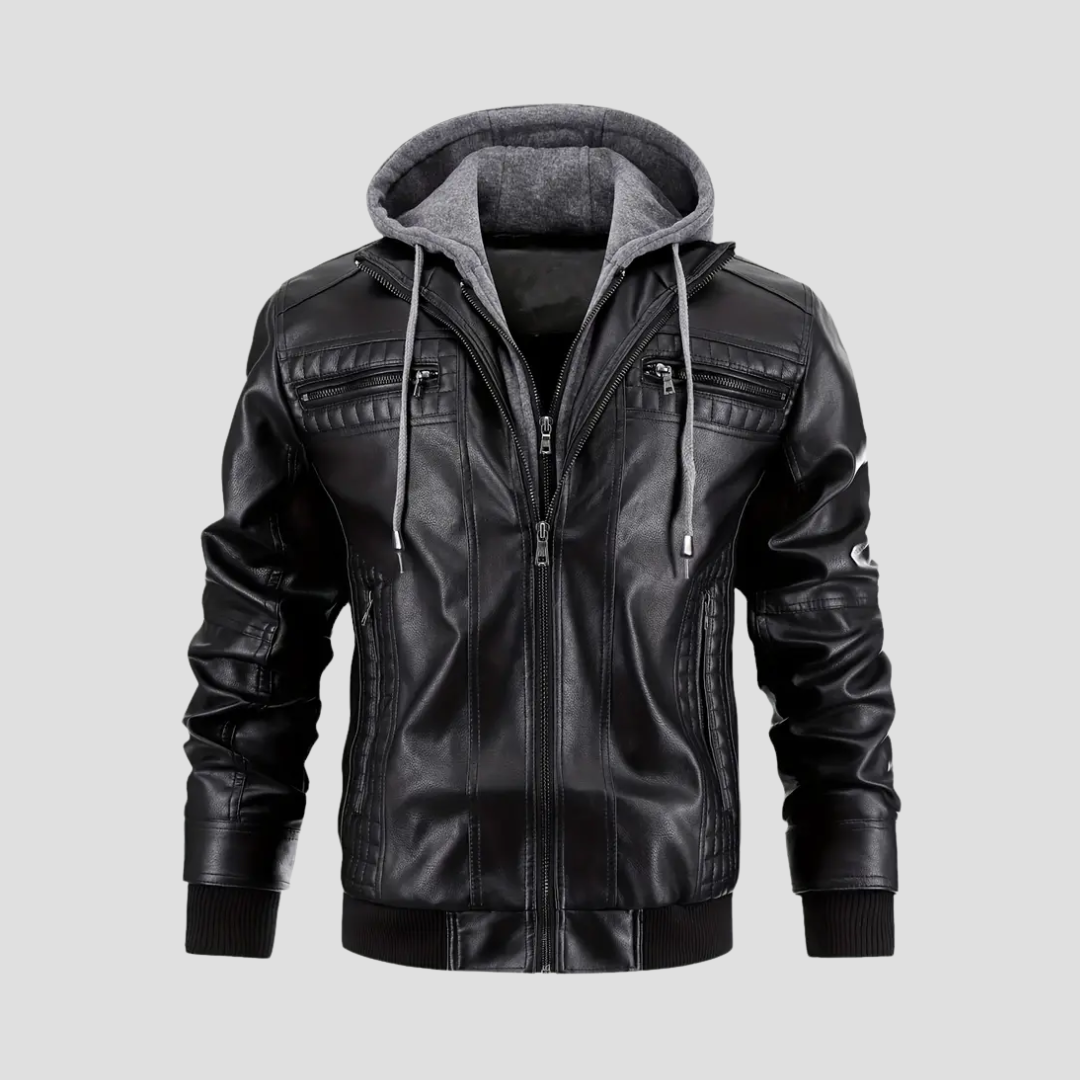 Cedric | Hooded Biker Jacket