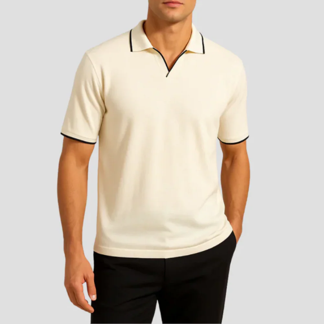 Archie | Contrast Collar Polo Shirt