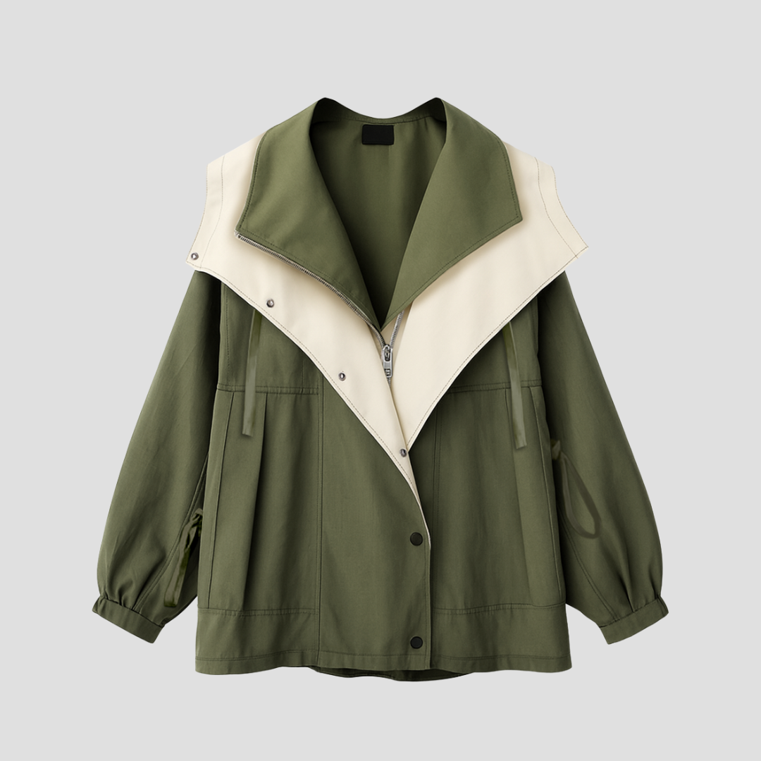 Xanthe | Two-Tone Trench Coat