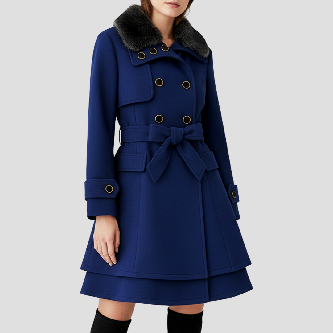 Belted Double-Breasted Coat