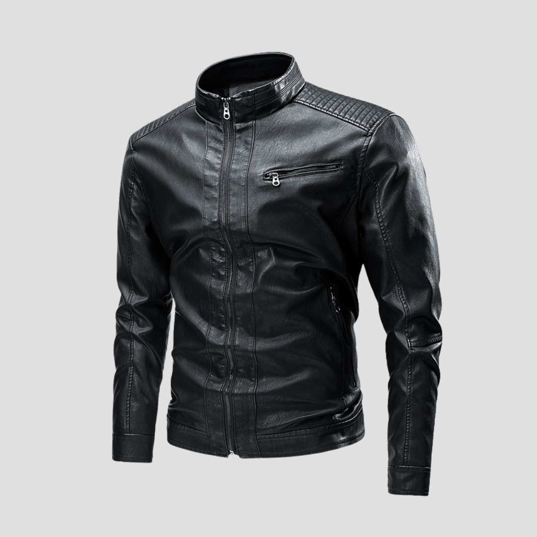 Osbert | Leather Biker Jacket