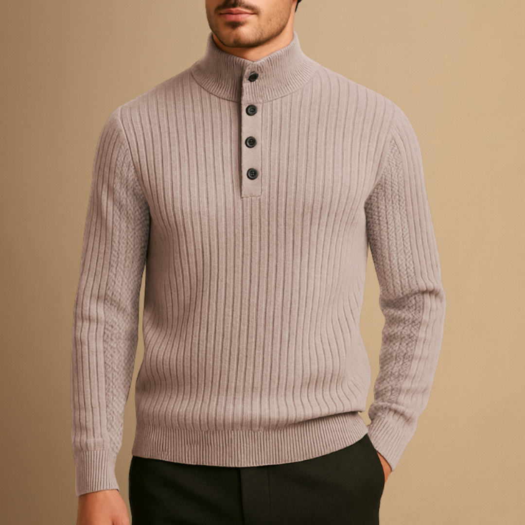 Isaac | Wool Henley Jumper