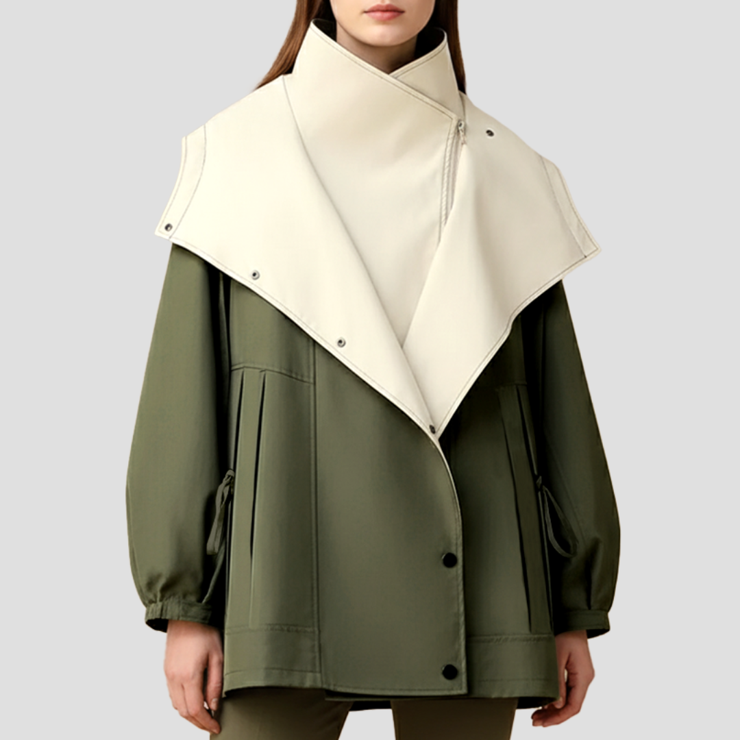 Xanthe | Two-Tone Trench Coat