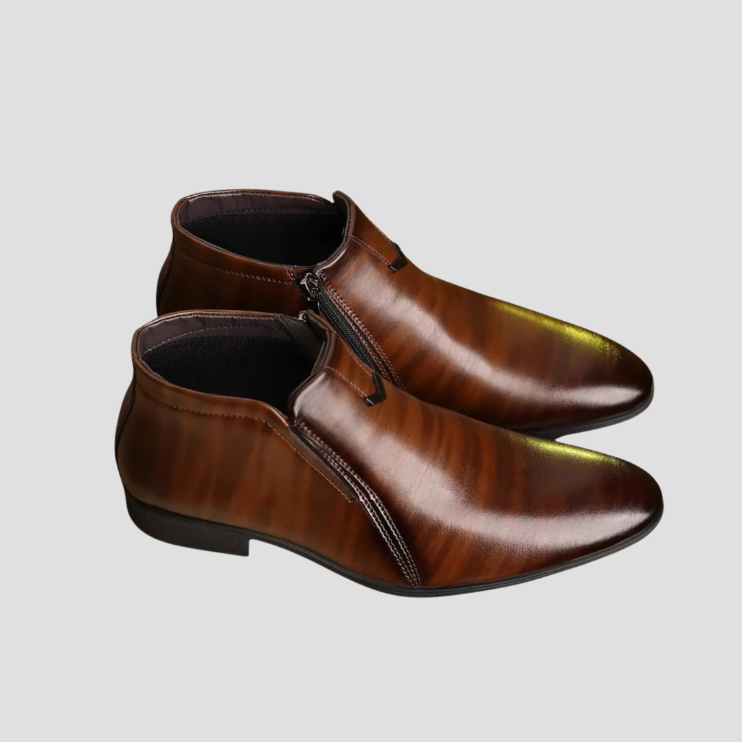 Lionel | Retro Leather Boots