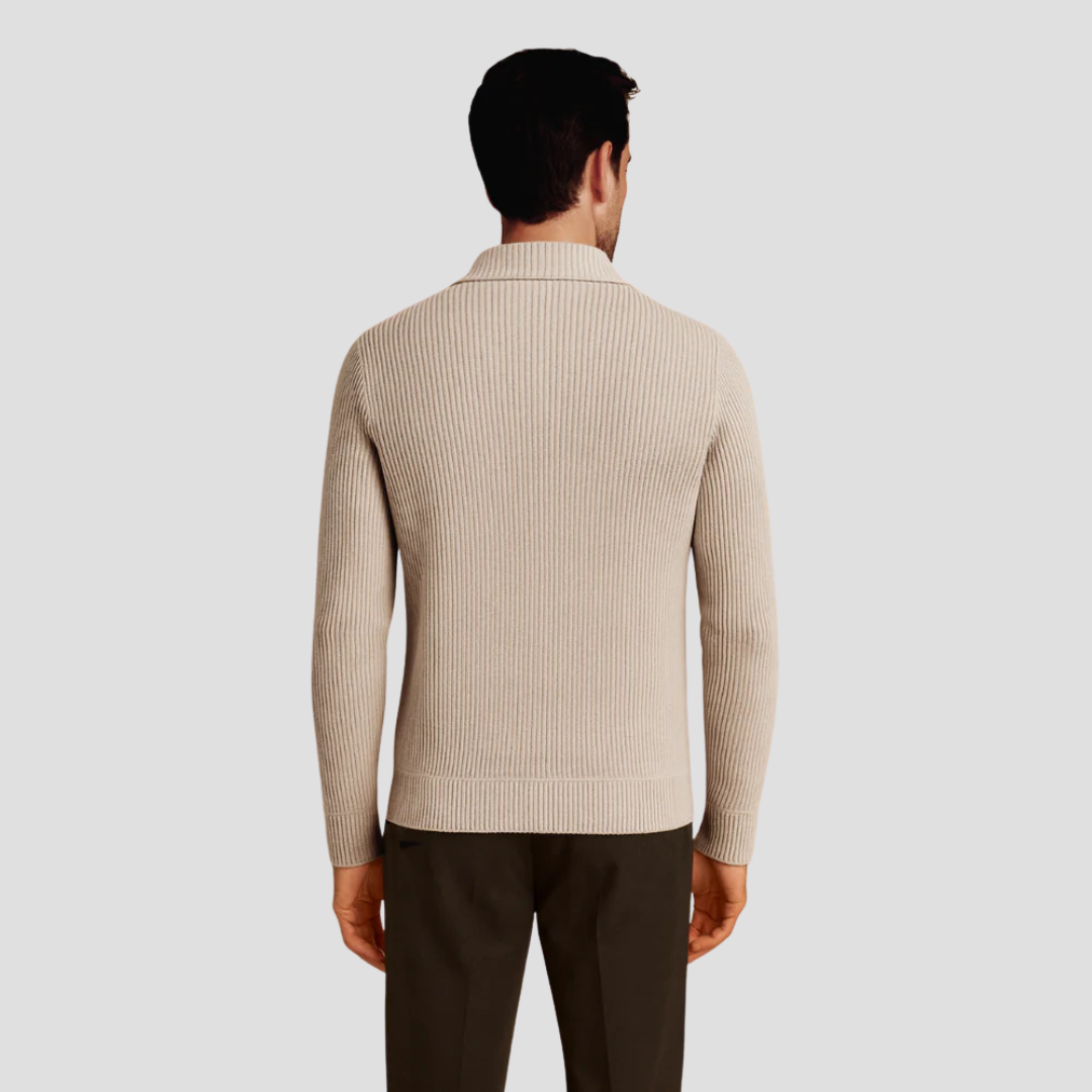 Lennox | Ribbed Polo Jumper