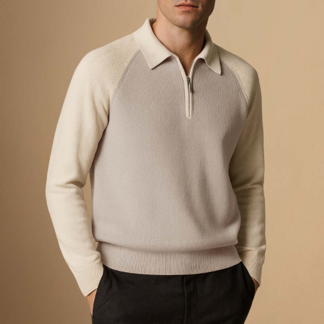 Zander | Two-Tone Polo Jumper