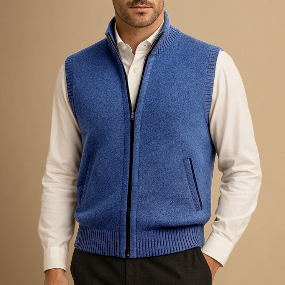 Emrys | Zip-Up Knit Gilet