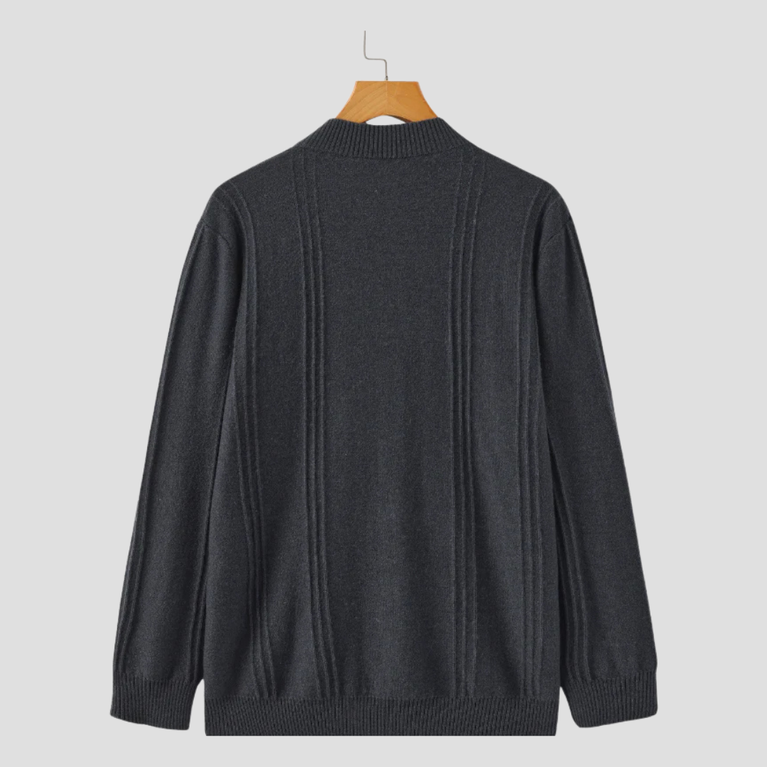 Miles | Cashmere Half Zip Jumper