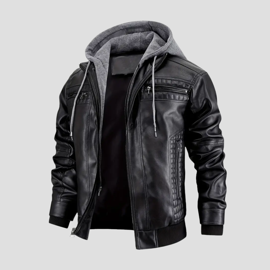 Cedric | Hooded Biker Jacket