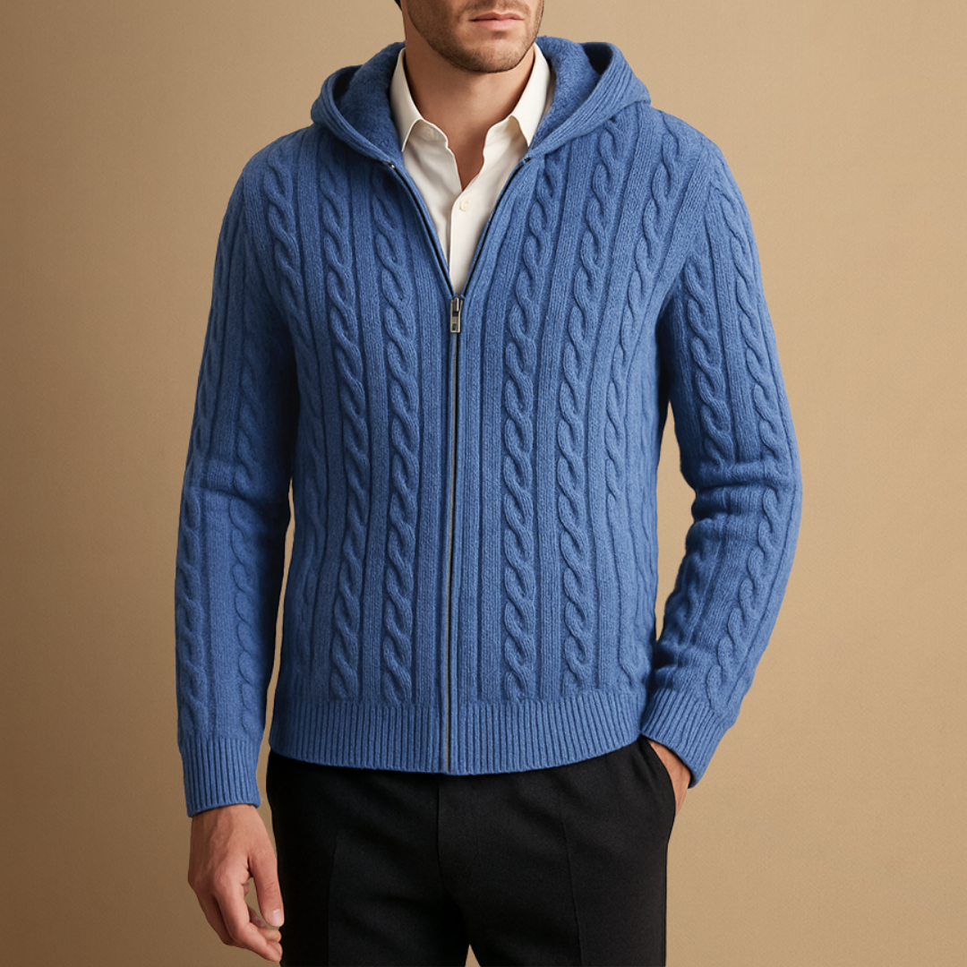 Ferris | Cashmere Hooded Cardigan