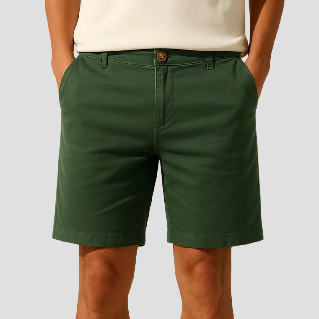 Luke | Cotton Chino Shorts