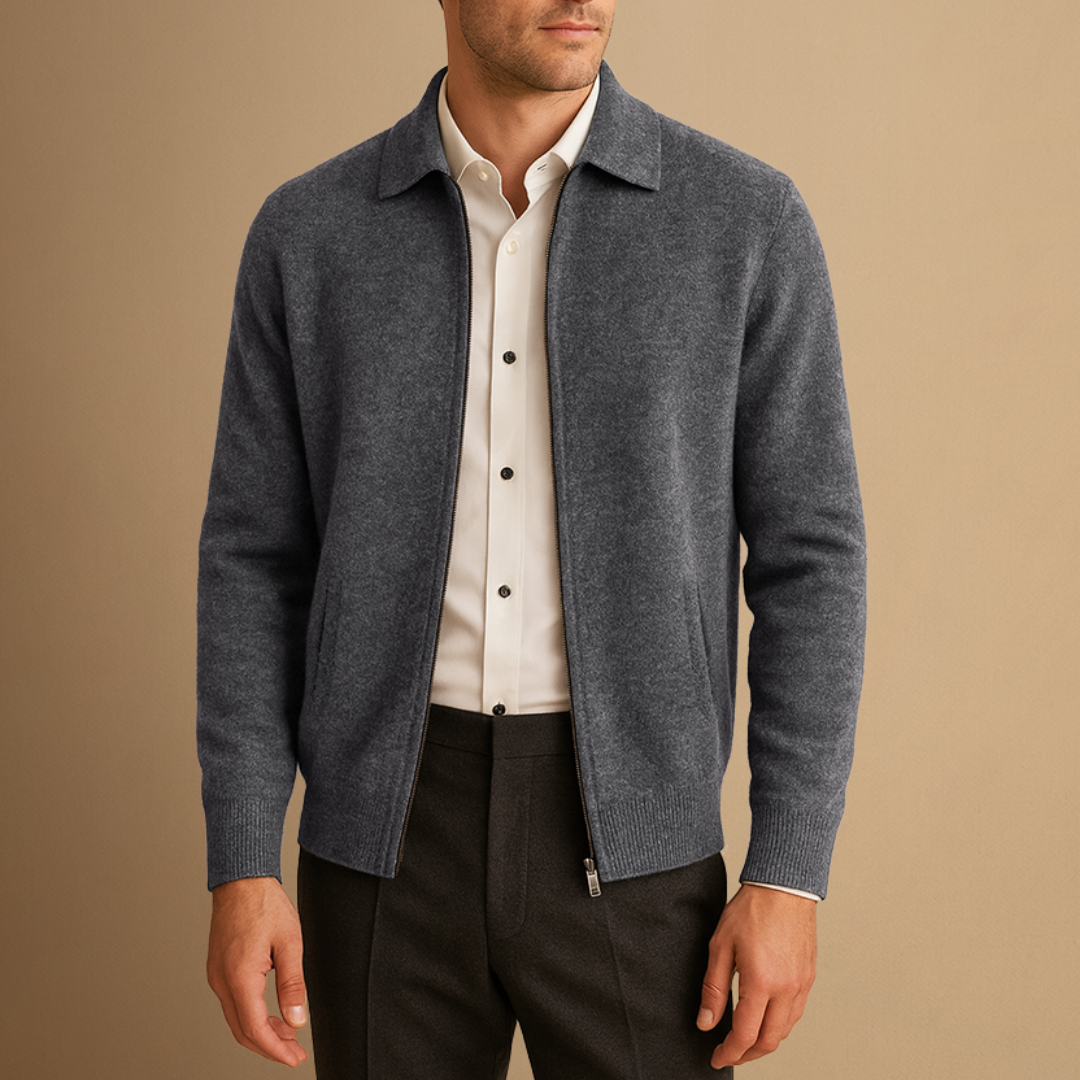 Gareth | Zip-Up Cardigan