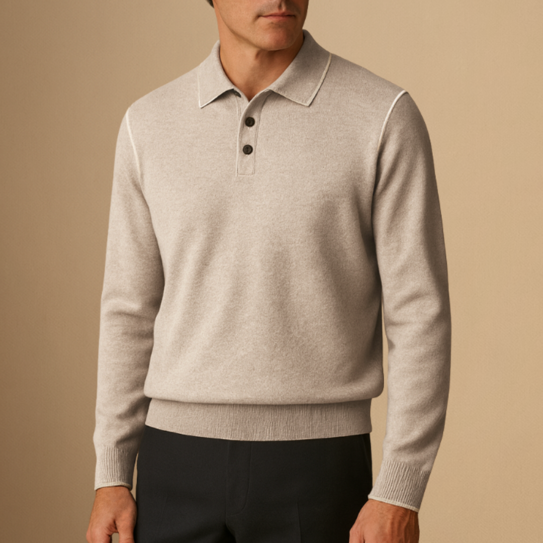 Wilson | Cashmere Polo Sweater