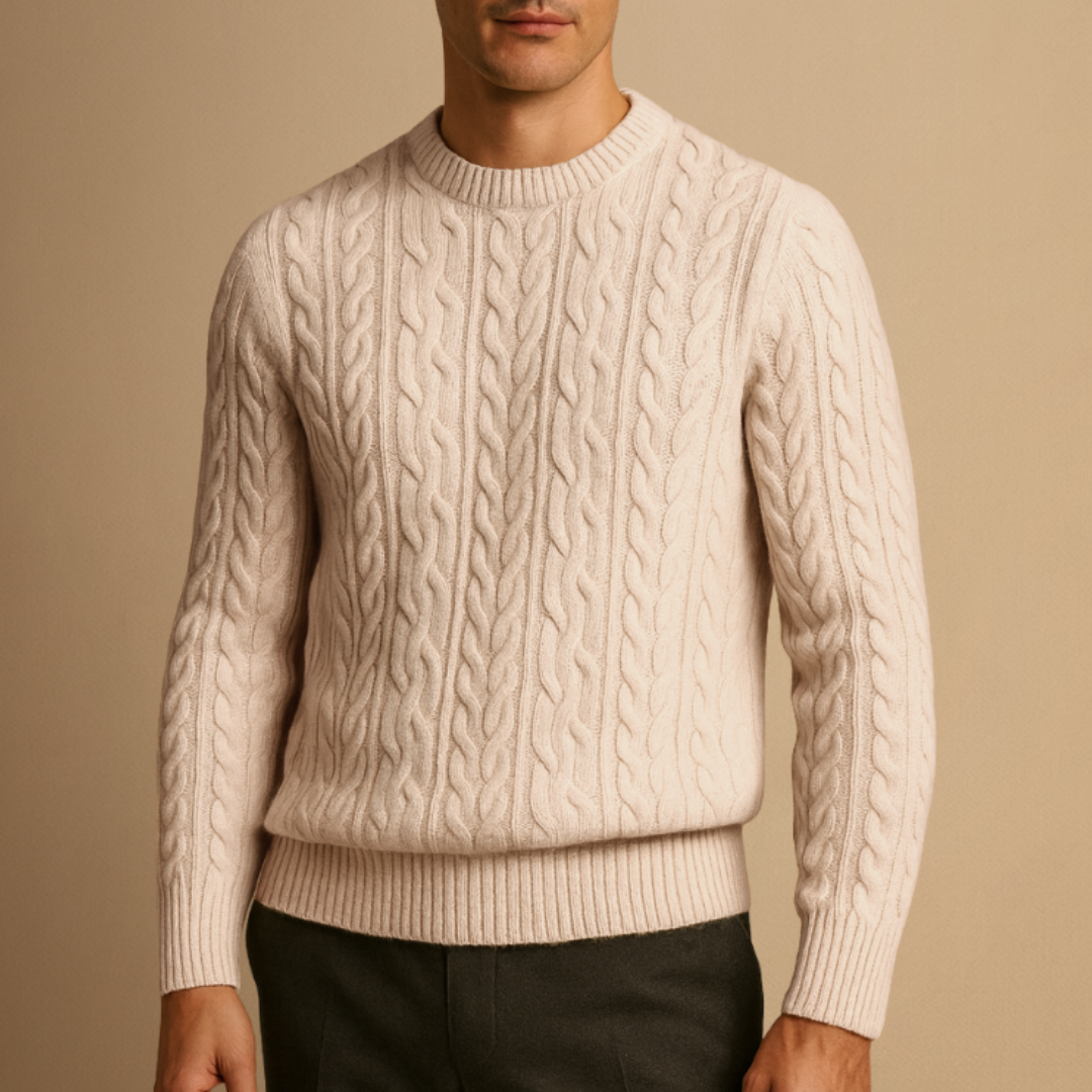 Kester | Wool Cable-Knit Jumper
