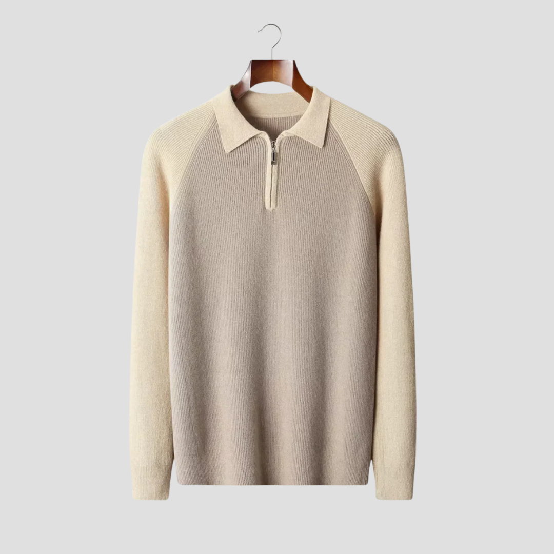 Zander | Two-Tone Polo Jumper