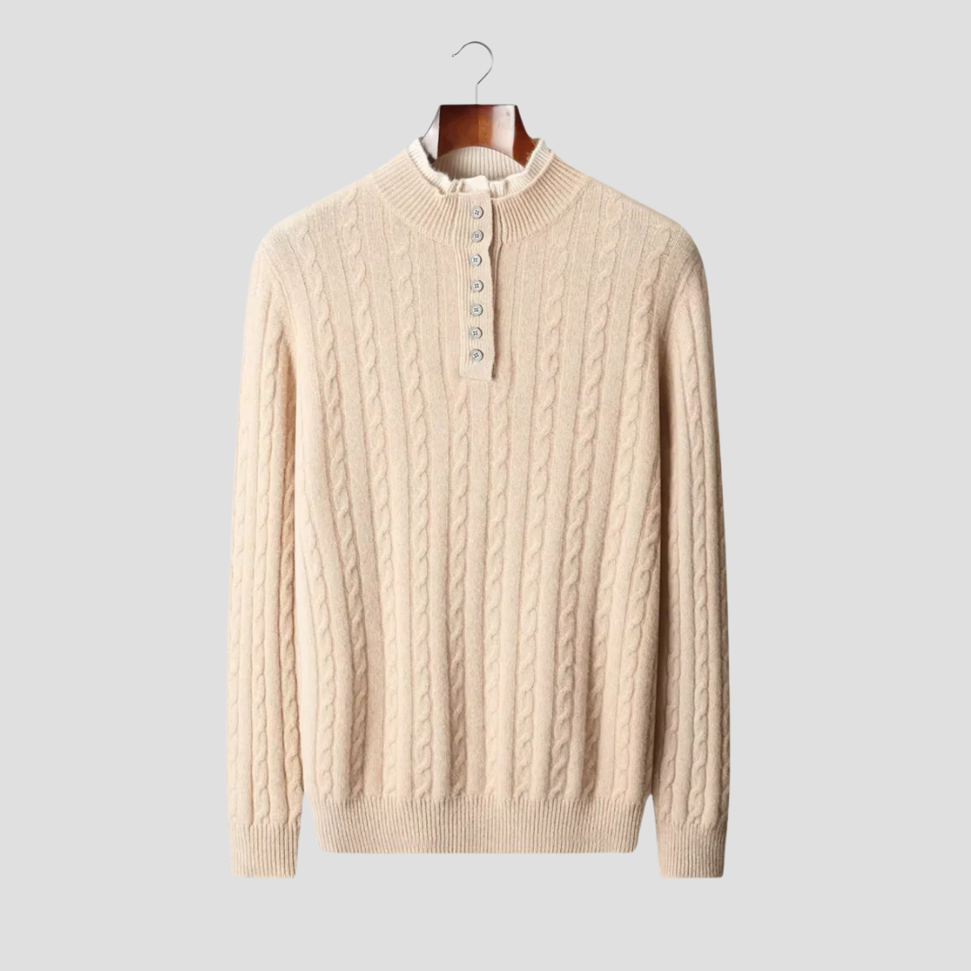 Kiton | Cable-Knit Button Sweater
