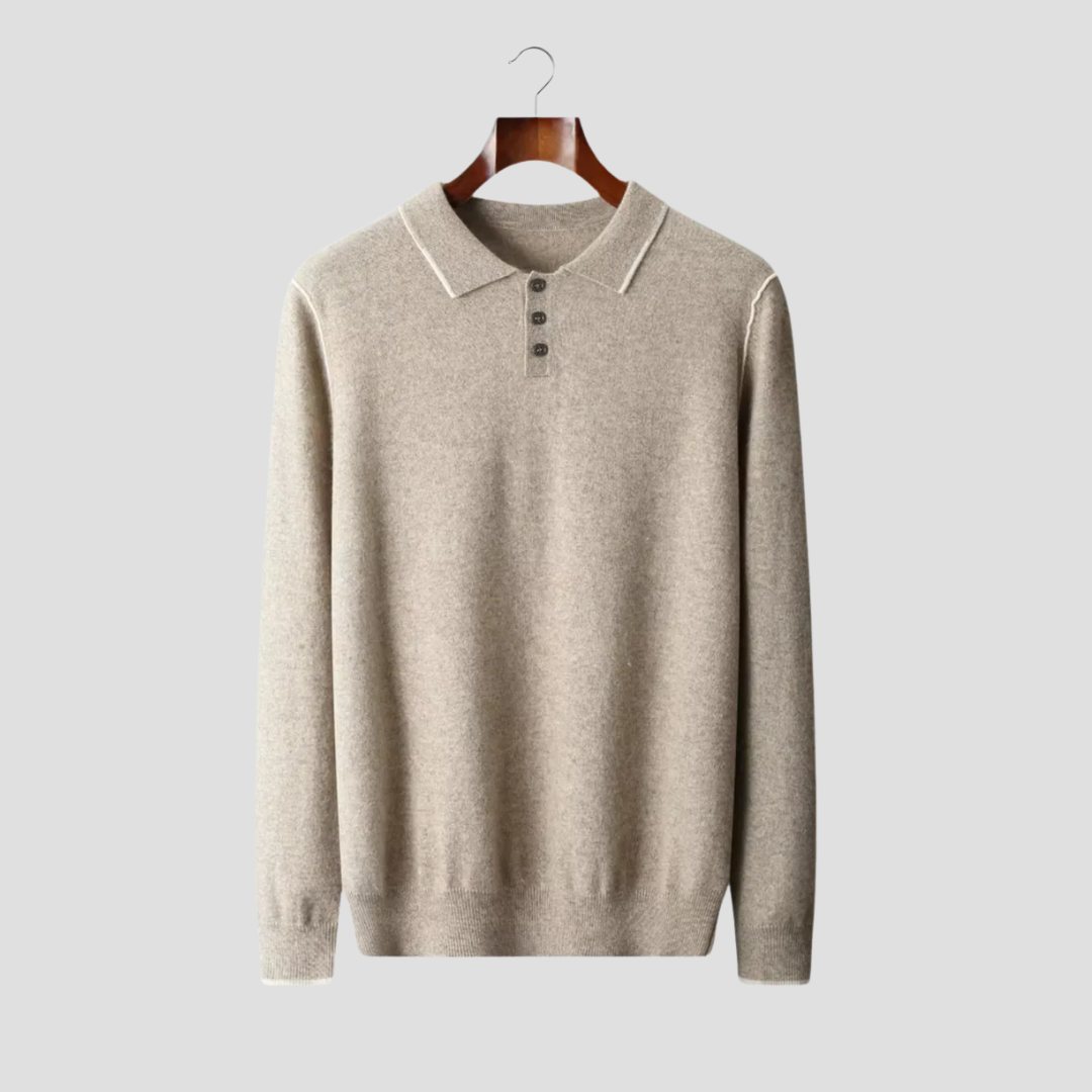 Wilson | Cashmere Polo Sweater