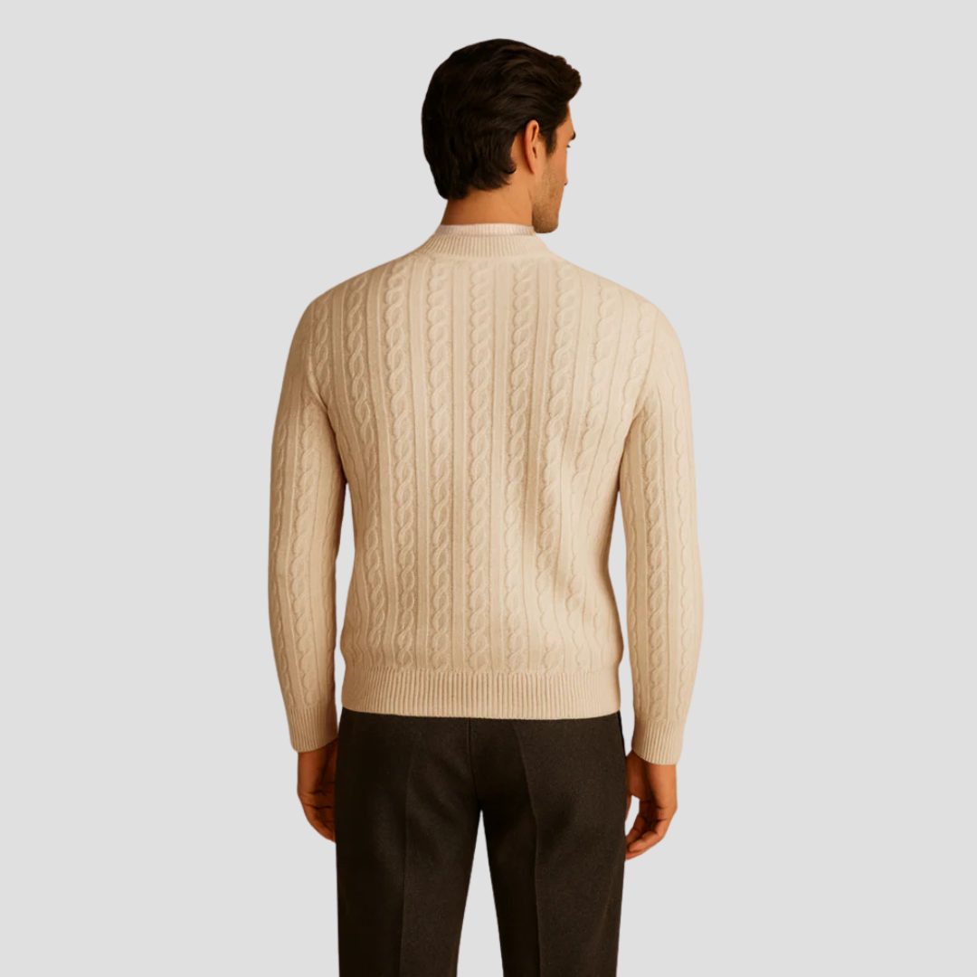Kiton | Cable-Knit Button Sweater