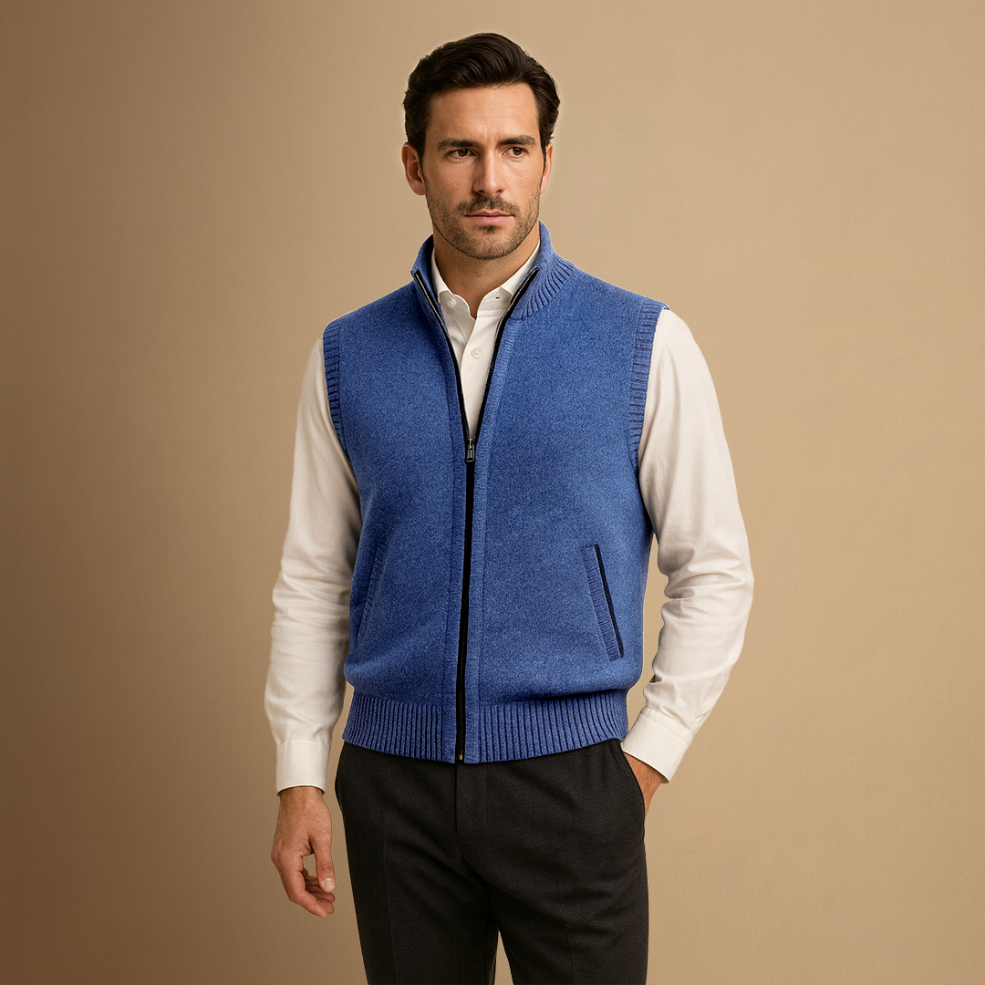 Emrys | Zip-Up Knit Gilet