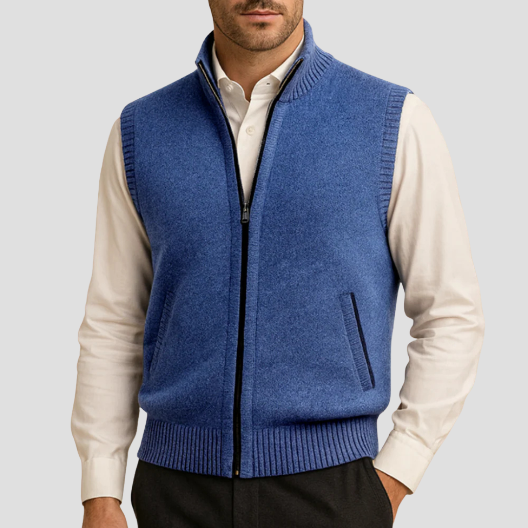 Emrys | Zip-Up Knit Gilet