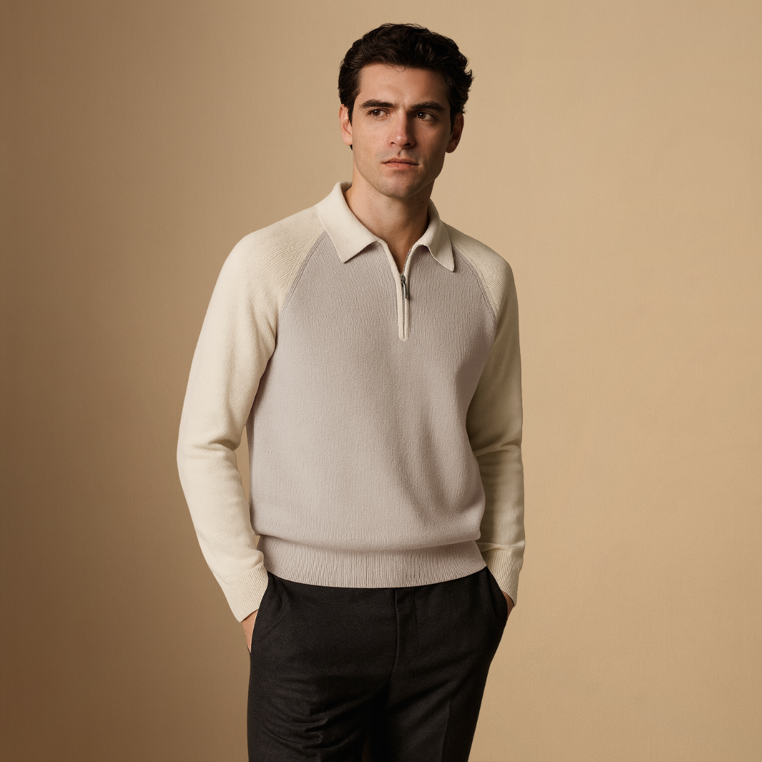 Zander | Two-Tone Polo Jumper