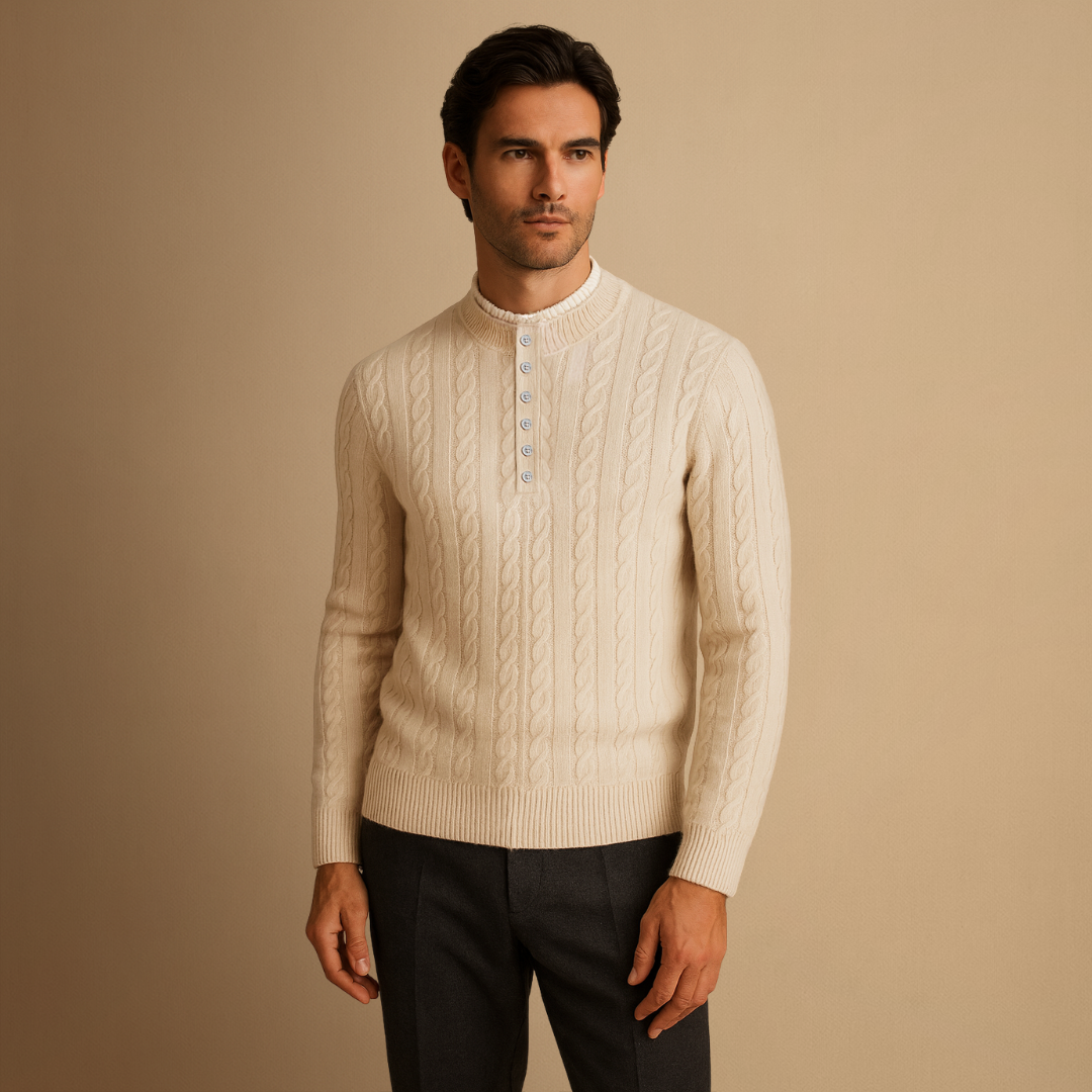 Kiton | Cable-Knit Button Sweater