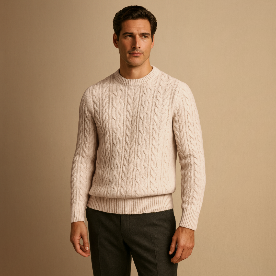 Kester | Wool Cable-Knit Jumper