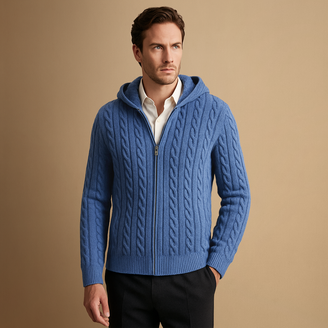 Ferris | Cashmere Hooded Cardigan