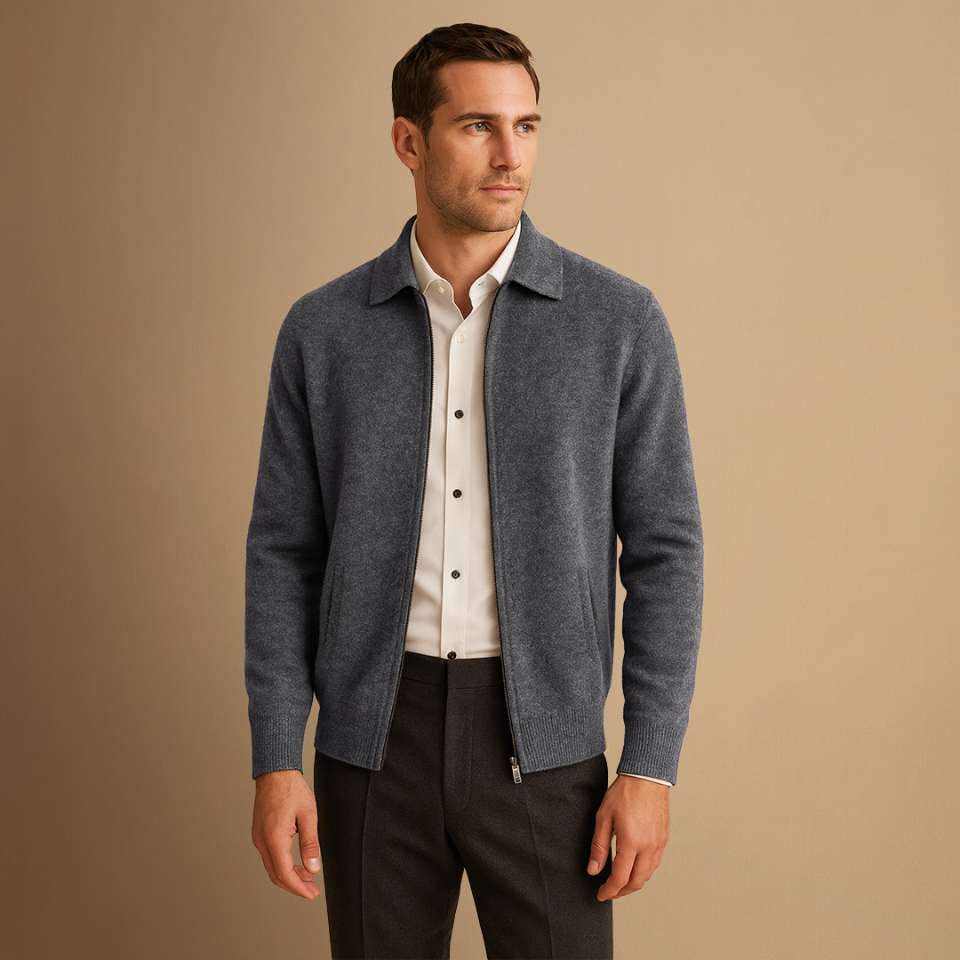 Gareth | Zip-Up Cardigan