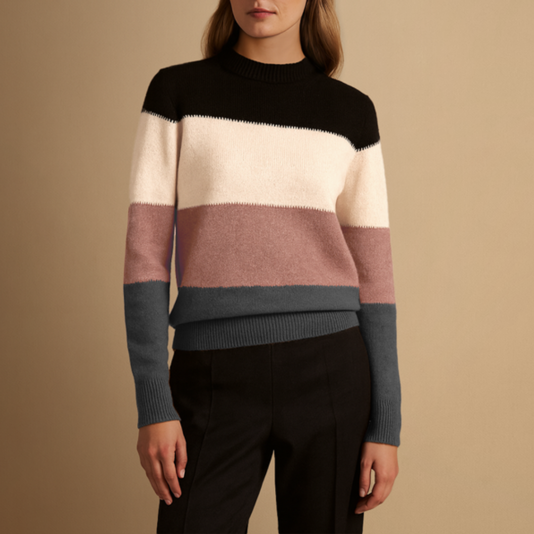 Lila | Color Block Knit Jumper