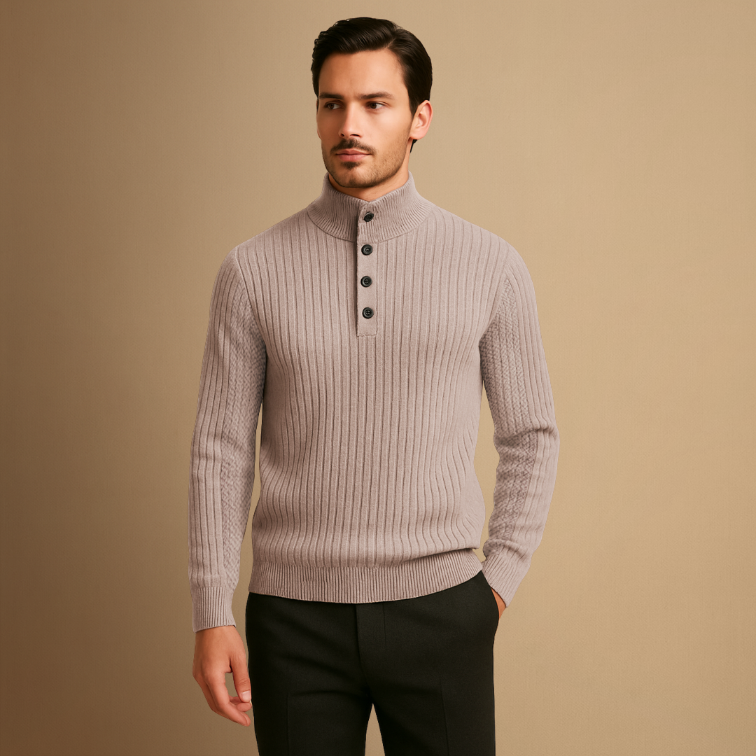 Isaac | Wool Henley Jumper