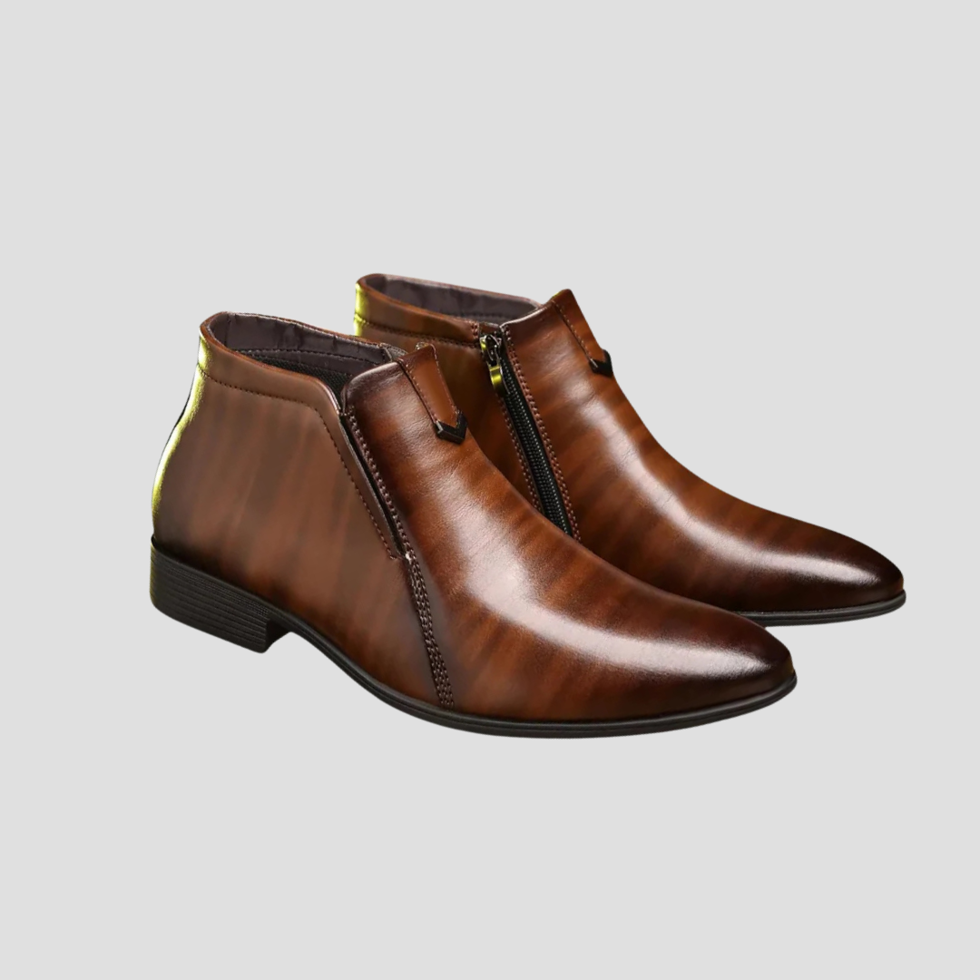 Lionel | Retro Leather Boots