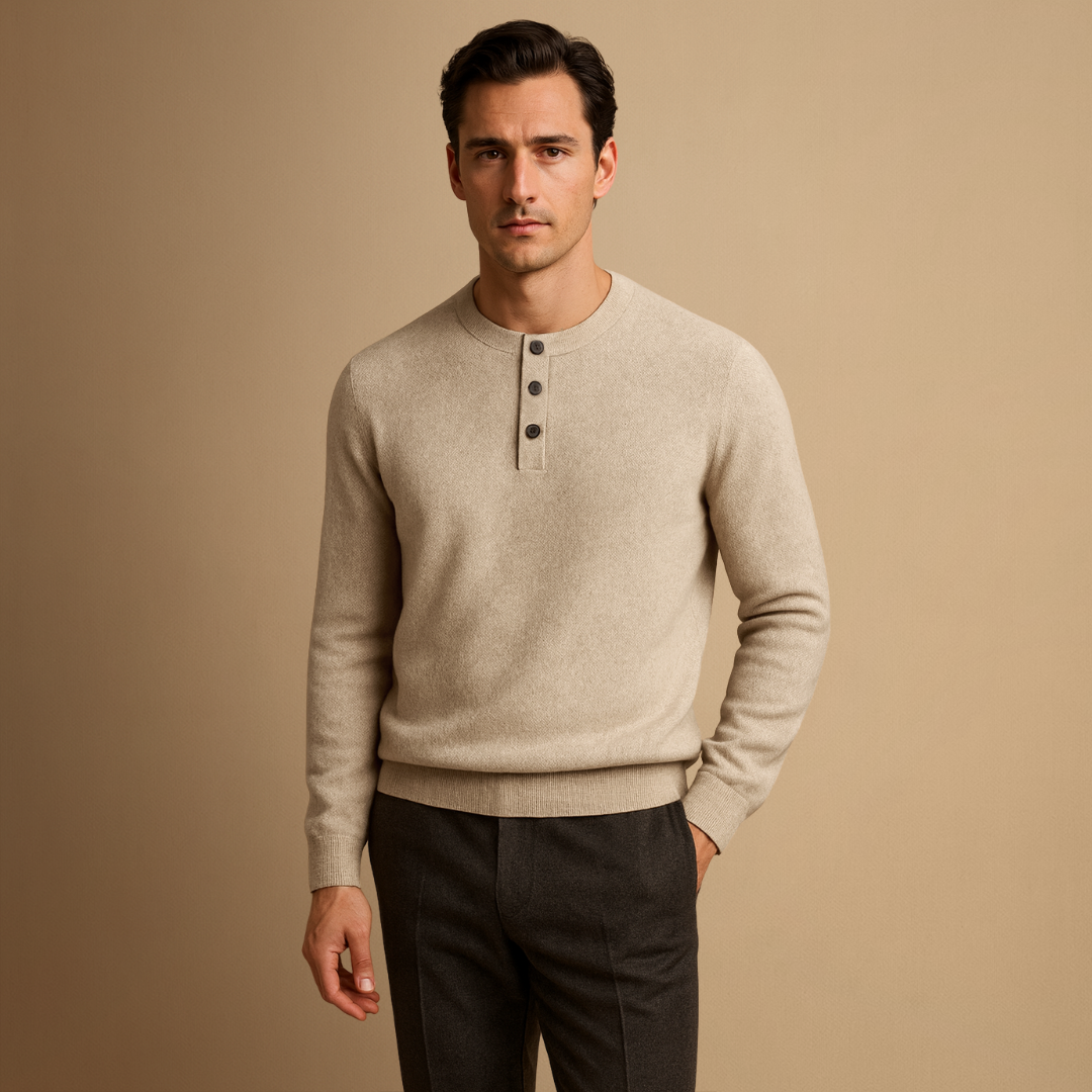 Wilson | Cashmere Polo Sweater