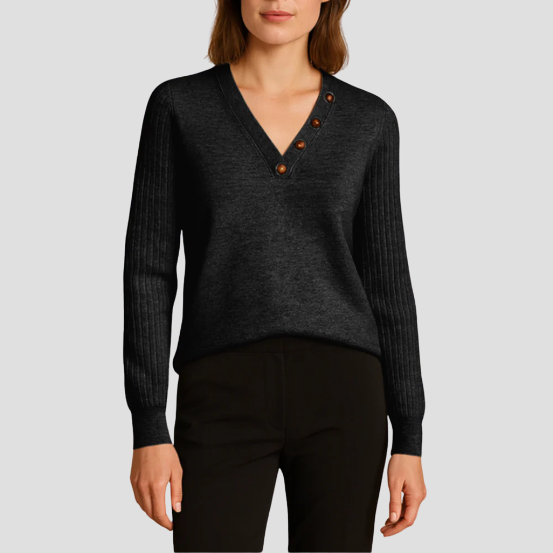 Hazel | Button Detail Jumper