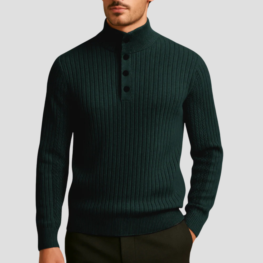 Isaac | Wool Henley Jumper