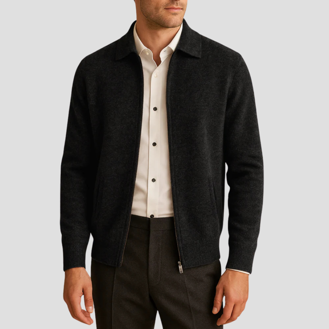 Gareth | Zip-Up Cardigan