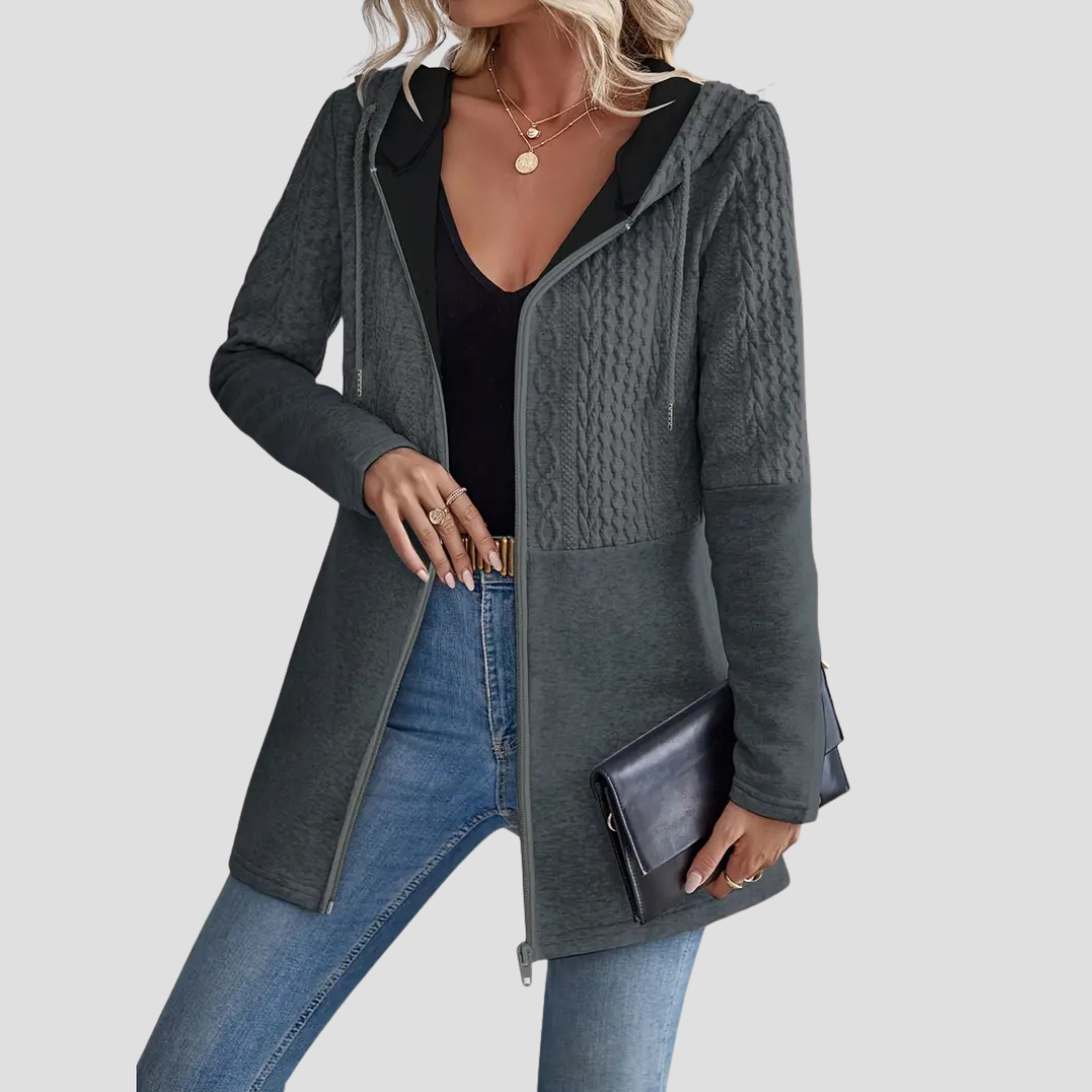 Eugenia | Zip-Up Hoodie Cardigan