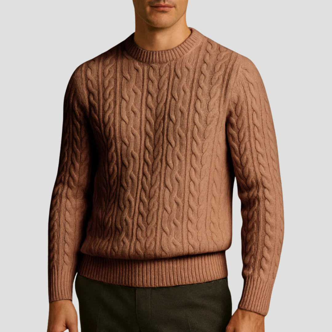 Kester | Wool Cable-Knit Jumper