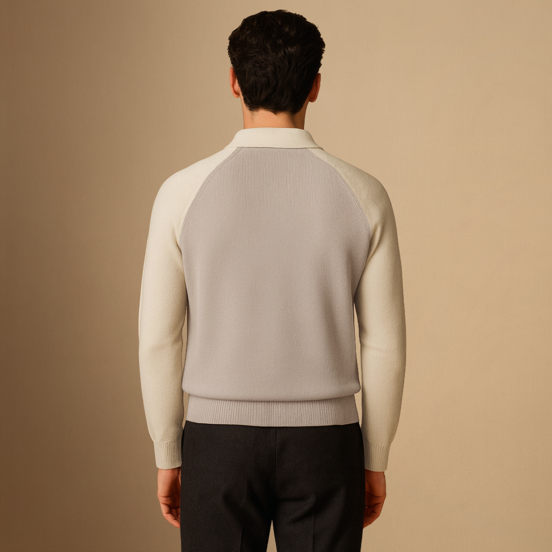 Zander | Two-Tone Polo Jumper